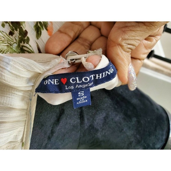 One Love Women's Multicolor Polyester Round Neck Long Sleeve Ruffle Top Size S - Picture 8 of 11